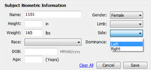 Edit Subject Bio Data in AGD Viewer