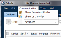Communication Menu