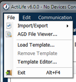 File Menu